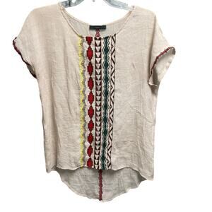 THML Lightweight Top Size Medium Aztec Multi Pattern Anthropologie Womens